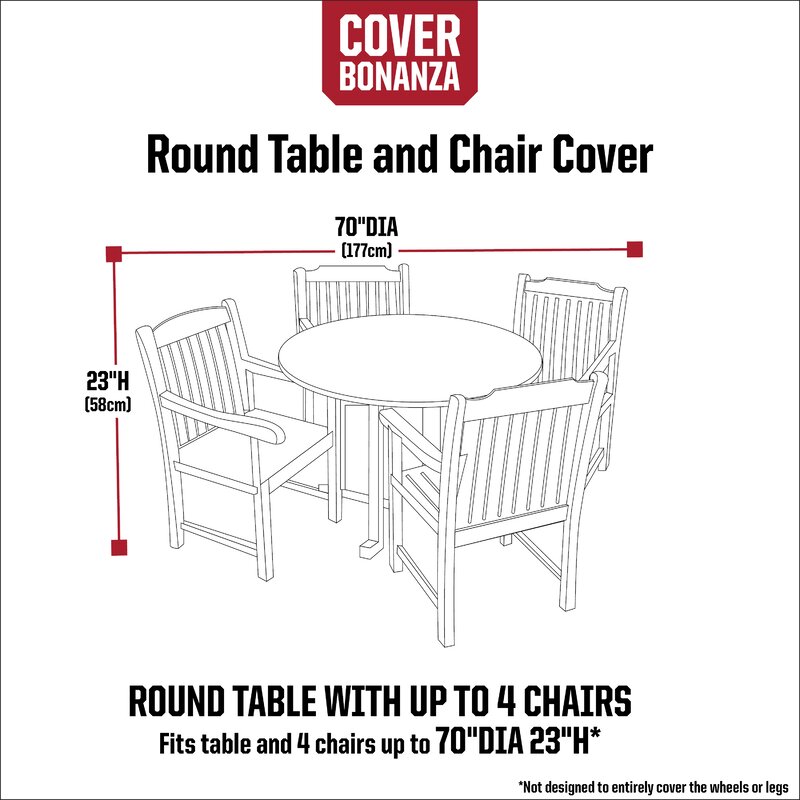 Arlmont And Co Aden Outdoor Patio Dining Set Cover And Reviews Wayfair 